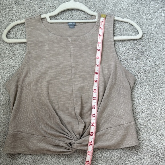 Aerie Tan Crop Tank Top Twist Tie Sleeveless Summer Casual Women’s S/P - Picture 5 of 5